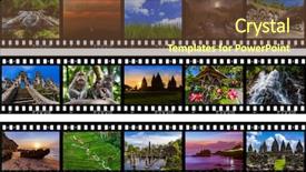  Presentation with nature design - Beautiful slides featuring java design pattern - frames of film - bali backdrop and a tawny brown colored foreground