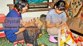  Presentation with batik indonesia - Audience pleasing PPT theme consisting of java-indonesia-january-4-javanese backdrop and a coral colored foreground