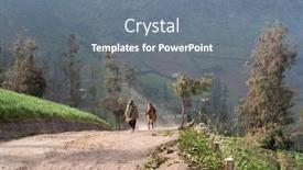  Presentation with volcanoes - Audience pleasing presentation theme consisting of java-indonesia-july-1 backdrop and a gray colored foreground