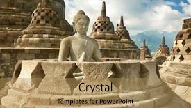  Presentation with javanese - Amazing PPT layouts having javanese culture - borobudur stupa backdrop and a coral colored foreground