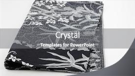  Presentation with javanese - Presentation theme featuring javanese culture - close up flower pattern background background and a gray colored foreground