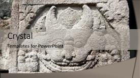  Presentation with javanese - Cool new theme with javanese culture - stone craft in prambanan temple backdrop and a light gray colored foreground