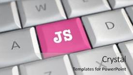  Presentation with javascript - Audience pleasing presentation design consisting of javascript computer key backdrop and a light gray colored foreground