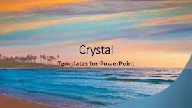  Presentation with mediterranean - Audience pleasing PPT layouts consisting of javea xabia el arenal beach sunrise in mediterranean alicante spain backdrop and a coral colored foreground