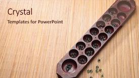  Presentation with asia traditional - PPT layouts consisting of jawa - congkak is a traditional game background and a lemonade colored foreground