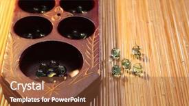  Presentation with asia traditional - PPT layouts with jawa - congkak is a traditional game background and a tawny brown colored foreground