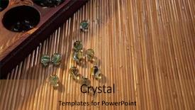  Presentation with asia traditional - Theme featuring jawa - congkak is a traditional game background and a red colored foreground