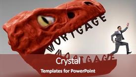  Presentation with european sovereign debt - PPT layouts featuring jaws of debt and loan background and a tawny brown colored foreground