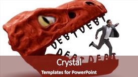  Presentation with sme banking loan - Cool new slides with jaws of debt and loan backdrop and a tawny brown colored foreground