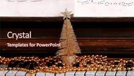  Presentation with musical instruments piano keys and - Slide deck enhanced with jazz age - piano keys decorated with golden background and a wine colored foreground