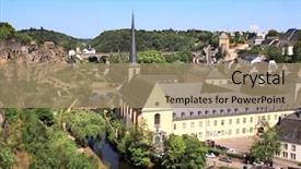  Presentation with city church - Beautiful slides featuring jean du grund and abbey backdrop and a coral colored foreground