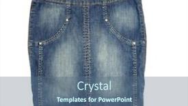  Presentation with background - PPT theme having jean-skirt-isolated-on-white background and a ocean colored foreground