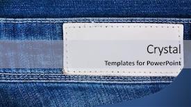  Presentation with jeans - Slides having jeans background with inset background and a light blue colored foreground