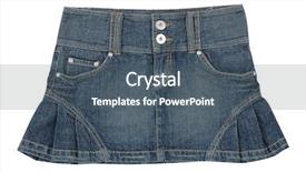  Presentation with jeans - Cool new presentation theme with jeans miniskirt backdrop and a ocean colored foreground