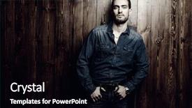  Presentation with jeans - Audience pleasing theme consisting of wall men's beauty fashion backdrop and a black colored foreground