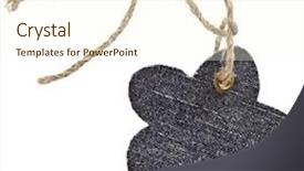  Presentation with lotus flower white water lily - PPT layouts consisting of jeans tag flower isolated background and a cream colored foreground