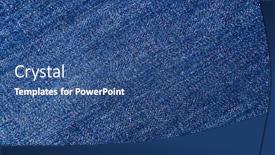  Presentation with jeans blue denim texture - PPT theme enhanced with jeans-texture-background-texture background and a ocean colored foreground