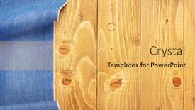  Presentation with jeans - Cool new presentation with jeans-texture-on-old-wooden backdrop and a yellow colored foreground
