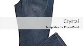  Trousers PPT template - Colorful theme enhanced with jeans-trousers-isolated-on-white backdrop and a white colored foreground