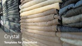  Trousers PPT template - Presentation theme enhanced with jeans-trousers-pile background and a gray colored foreground