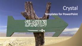  Presentation with saudi arabia - Amazing PPT layouts having jeddah - saudi arabia wooden sign backdrop and a ocean colored foreground