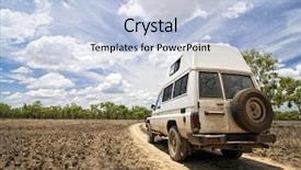  Presentation with jeep - Presentation theme enhanced with jeep car - 4wd off-road in northern territory background and a lemonade colored foreground