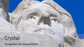  Presentation with thomas jefferson - Audience pleasing slide deck consisting of jefferson face on mount rushmore backdrop and a  colored foreground