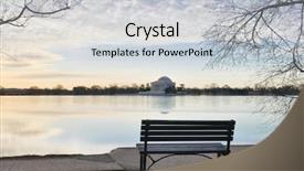  Presentation with italy united states - Presentation design consisting of jefferson memorial at sunset - washington background and a light gray colored foreground