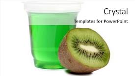  Presentation with fruit jam - Colorful slide set enhanced with jello - jam in glass with raw backdrop and a white colored foreground