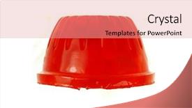  Presentation with dessert oreo - Slides consisting of jello - macro of a gelatin dessert background and a  colored foreground