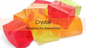  Presentation with mango fruit and mango cubes - Amazing presentation theme having jello - tasty jelly cubes isolated backdrop and a gold colored foreground