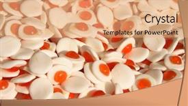  Presentation with candy cane - Beautiful PPT layouts featuring jelly baby - jellybean colorful candy like fried backdrop and a  colored foreground