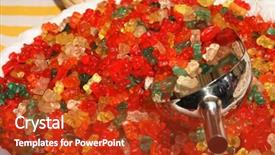  Presentation with jellies colorful candy and jelly - Slide set having jelly baby - jellybean colorful candy background and a  colored foreground