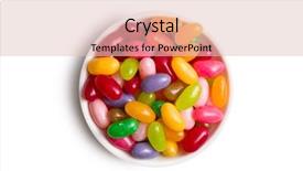  Presentation with jelly bean - Presentation theme enhanced with jelly beans in ceramic bowl background and a lemonade colored foreground