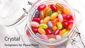  Presentation with jelly bean - PPT layouts having aerial look of a beach and coastline benidorm spain background and a light blue colored foreground