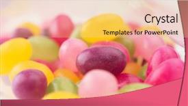  Presentation with gummy candy - Cool new slides with jelly beans or sugar coated backdrop and a lemonade colored foreground