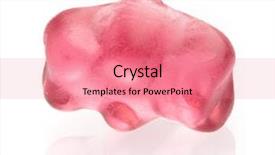  Presentation with jelly - Presentation design featuring jelly bear isolated on a white background background and a coral colored foreground