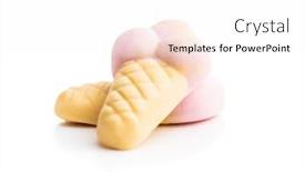  Presentation with ice cream - Audience pleasing slide deck consisting of jelly-candy-shape-ice-cream backdrop and a white colored foreground