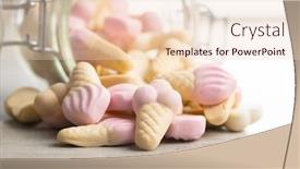  Presentation with gummy candy - Audience pleasing presentation theme consisting of jelly-candy-shape-ice-cream backdrop and a lemonade colored foreground
