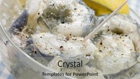  Presentation with bowl - Amazing slides having jelly fish - bowl of jellied eels backdrop and a light gray colored foreground