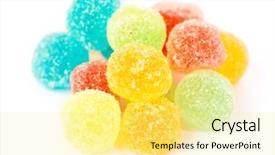  Presentation with jelly - Beautiful slides featuring jelly group backdrop and a  colored foreground
