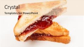  Presentation with jelly - Slide set having jelly sandwich background and a lemonade colored foreground