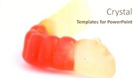  Presentation with jelly - Beautiful PPT theme featuring jelly-snake backdrop and a cream colored foreground