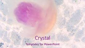  Presentation with jellyfish - Theme featuring jellyfish floating in clear sea background and a lemonade colored foreground