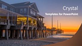  Presentation with north carolina - Slide deck enhanced with jennette-s-pier-in-nags background and a ocean colored foreground