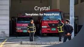  Presentation with fire department - Colorful theme enhanced with jeonju-south-korea-3-november backdrop and a dark gray colored foreground