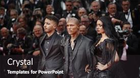  Presentation with opening ceremony - Slide set with jeremy-meeks-attends-the-opening background and a dark gray colored foreground