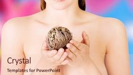  Presentation with spa - Audience pleasing PPT layouts consisting of woman holding rose of jericho backdrop and a lemonade colored foreground