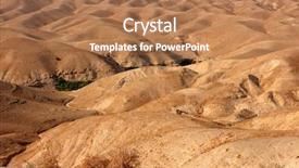  Presentation with landscape desert - PPT layouts featuring judean desert landscape near jericho background and a coral colored foreground