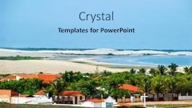  Presentation with hidden - PPT layouts with jericoacoara-is-a-virgin-beach background and a light blue colored foreground